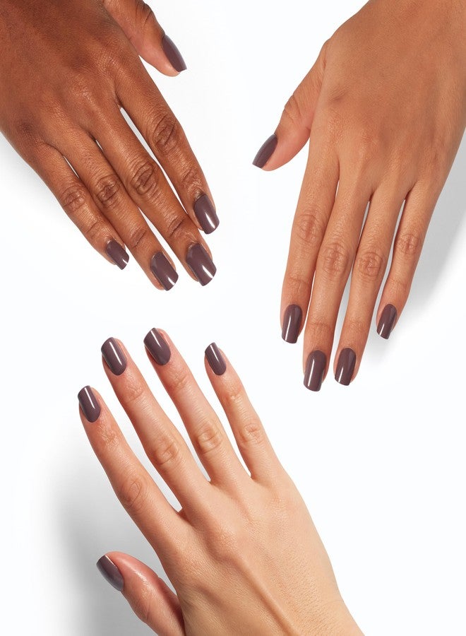 OPI On Point You Don't Know Jacques! | Short Round Dark Taupe Press On Nails | With Nail Glue | Long Lasting, Reusable, Non-damaging - Image 3