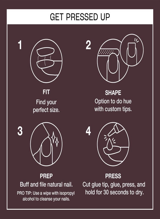 OPI On Point You Don't Know Jacques! | Short Round Dark Taupe Press On Nails | With Nail Glue | Long Lasting, Reusable, Non-damaging - Image 4