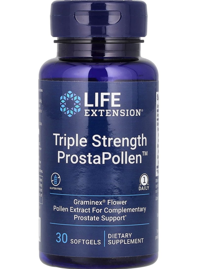 Triple Strength ProstaPollen, 30 Softgels