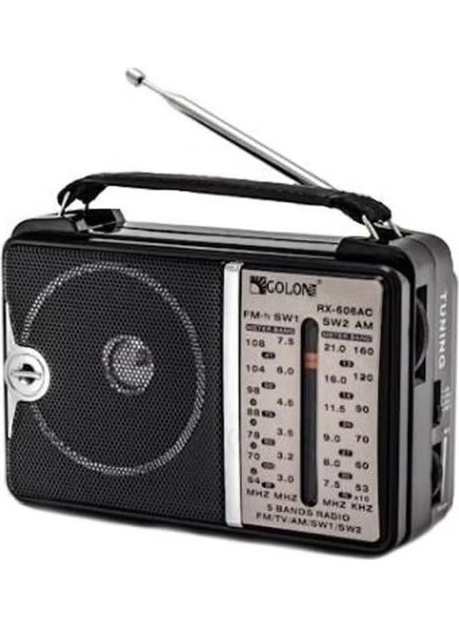 Golon Classic Radio Works With Electricity- 4-Bands Am-Fm-Sw1-Sw2 RX-606 BLack - Image 2