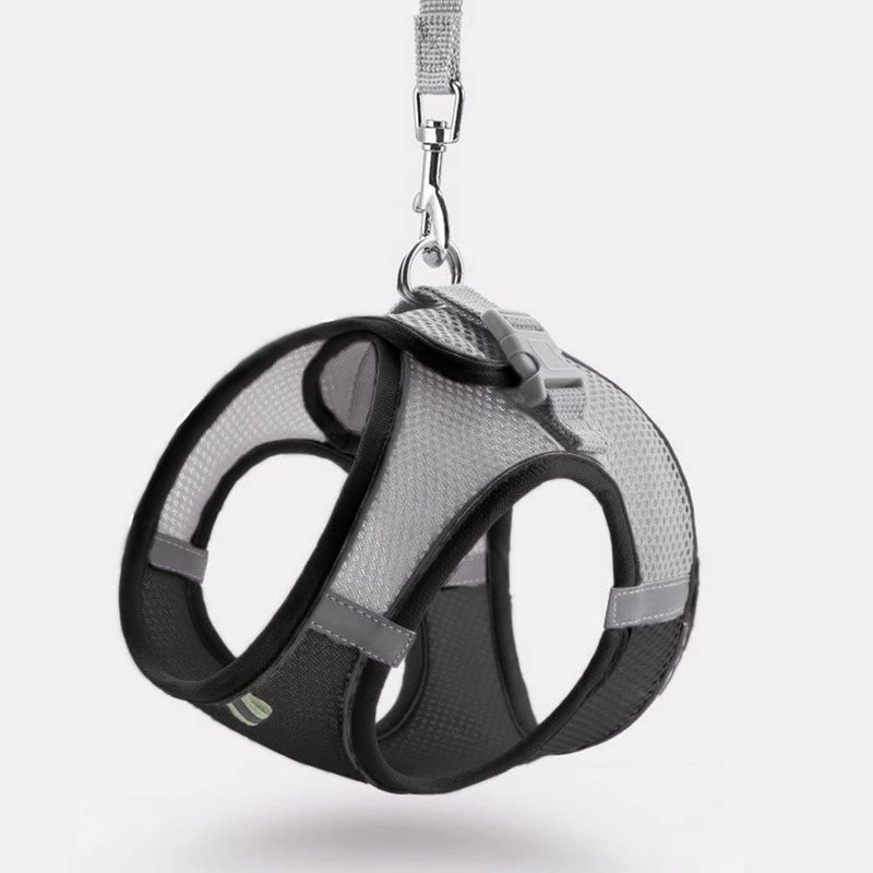 NASULA Adjustable Mesh Vest Dog Harness Pet Chest Strap for Running Walking Outdoor Harness for pet Dog & Cat (Small, Black) - Image 1