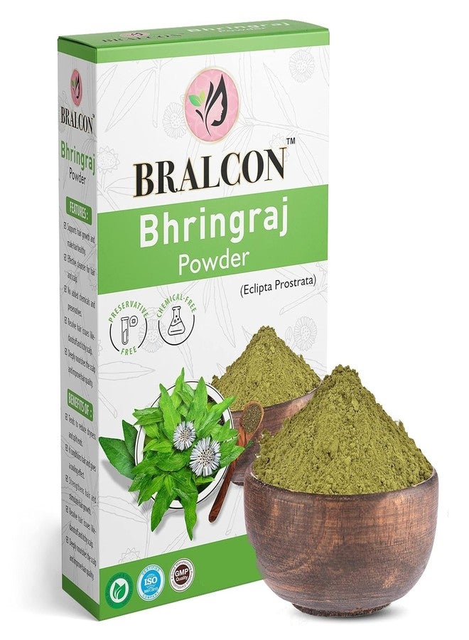برالكون مجموعة برالكون العضوية من مسحوق الأملا والحناء والبرينجراج - 300 غرام (3 عبوات × 100 غرام) | مسحوق الأملا للعناية بالشعر والبشرة | مسحوق البرينجراج ومسحوق الحناء لنمو الشعر وترطيبه ومكافحة القشرة، بالإضافة إلى لون الشعر - Image 2