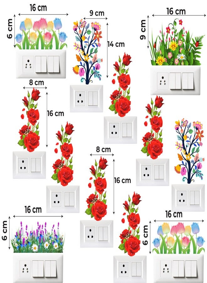 Rsbhub Self Adhesive Switch Board and Wall Stickers | Decorative Vinyl Paper Stickers for Home and Office | 32 cm x 46 cm Sheet Size | Easy Peel and Stick Design - Image 2