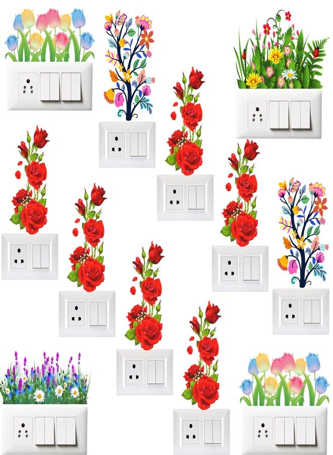 Rsbhub Self Adhesive Switch Board and Wall Stickers | Decorative Vinyl Paper Stickers for Home and Office | 32 cm x 46 cm Sheet Size | Easy Peel and Stick Design - Image 1