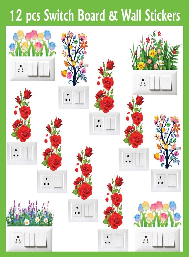 Rsbhub Self Adhesive Switch Board and Wall Stickers | Decorative Vinyl Paper Stickers for Home and Office | 32 cm x 46 cm Sheet Size | Easy Peel and Stick Design - Image 4