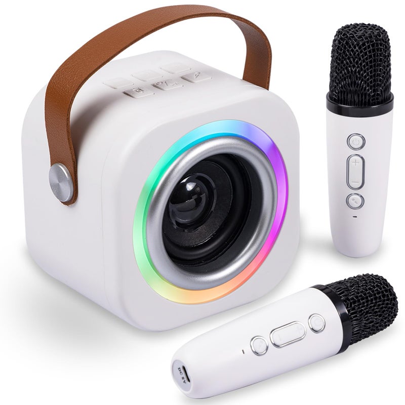 EGivwcvic Mini Karaoke Machine for Kids with 2 Wireless MicsTOP Singing Toys Birthday Gifts Ideas for Girls Ages 3456789101112 Years OldGreat Gift Ages GirlsBoys Trend Party - Image 2