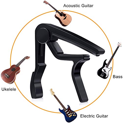 hanbangabc 48 PCS Guitar Accessories Kit, Acoustic Guitar Changing Tool, Including Strings, Picks, Capo, String Winder, Bridge Pins, Pin Puller, for Guitar Players and Beginners - Image 2