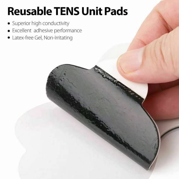 AGAM Digital Therapy Machine Electrode Reusable TENS Unit Pads – Health Herald Replacement Pads, Strong Stick Gel, Universal Compatibility for Muscle Relief & Pain Therapy (8-Pack) - Image 5