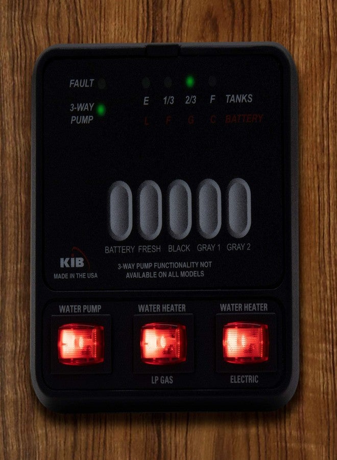 RecPro RV Tank Sensor Monitor Panel M25 | KIB Replacement | Panel Only | Fresh Water or Holding Tank Level Sensor (Black) - Image 4