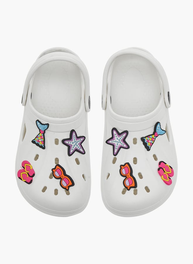 Aqua Girls Accent Detail Slip-On Clogs  - Image 2