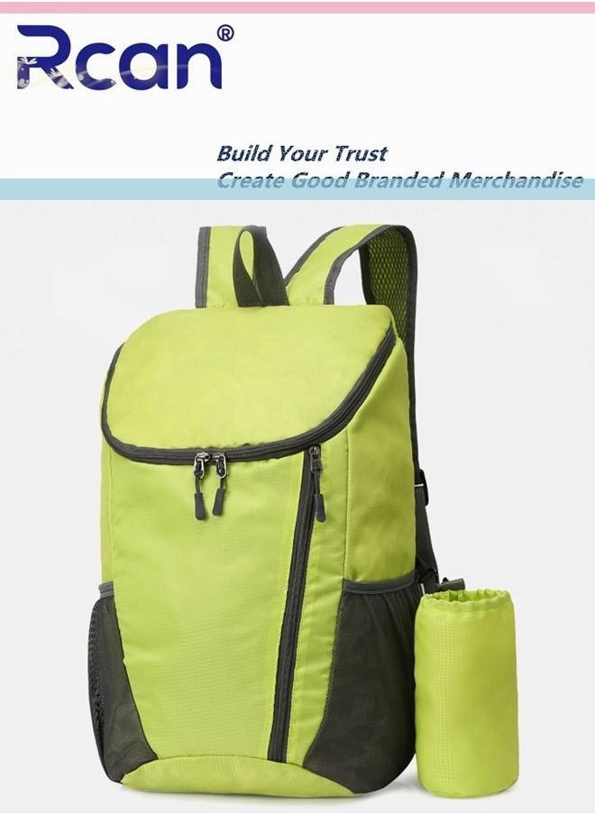 Portable Outdoor Sports Waterproof Leisure Backpack Travel Folding Backpack Business Gift Storage Bag 2 Piece Set