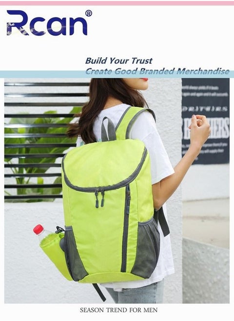 Portable Outdoor Sports Waterproof Leisure Backpack Travel Folding Backpack Business Gift Storage Bag 2 Piece Set