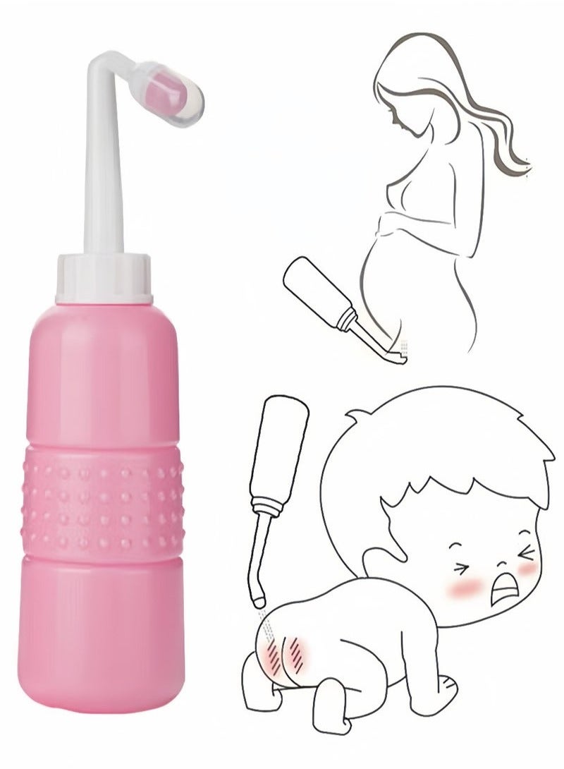 Generic Upside Down Peri Bottle for Postpartum Care | The Washer for Perineal Recovery and Cleansing After Birth. Color: Pink  - Image 1