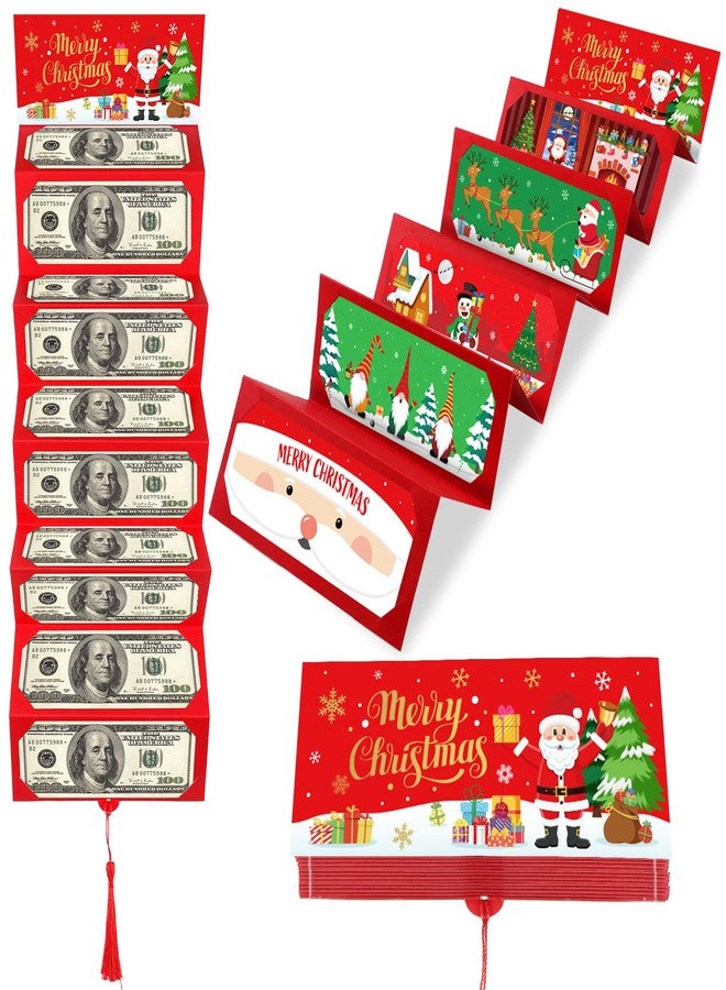 CHUNNIN Santa Claus Card Holder with 10 Slots - Xmas Surprise Money Holder for Holiday & Birthday - Image 1