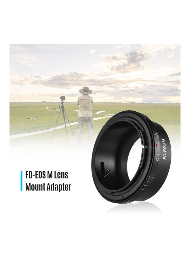 نيبمينينت حلقة محول تثبيت عدسة FD-EOS M أسود - Image 4