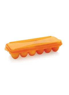 PINANKI PINANKI Egg Dispenser Tray with 12 egg solts Food Grade Plastic for Fridge and Oven Egg Storage Box Egg Storage Container with Lid without clip Any Color 1 pc Will be Sent as per availability  - Image 5