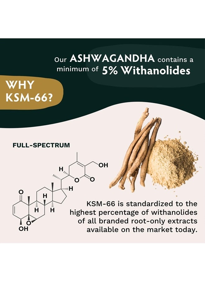 TRIBE ORGANICS - Ashwagandha KSM-66, 90 Capsules Packaging May Vary - Image 1
