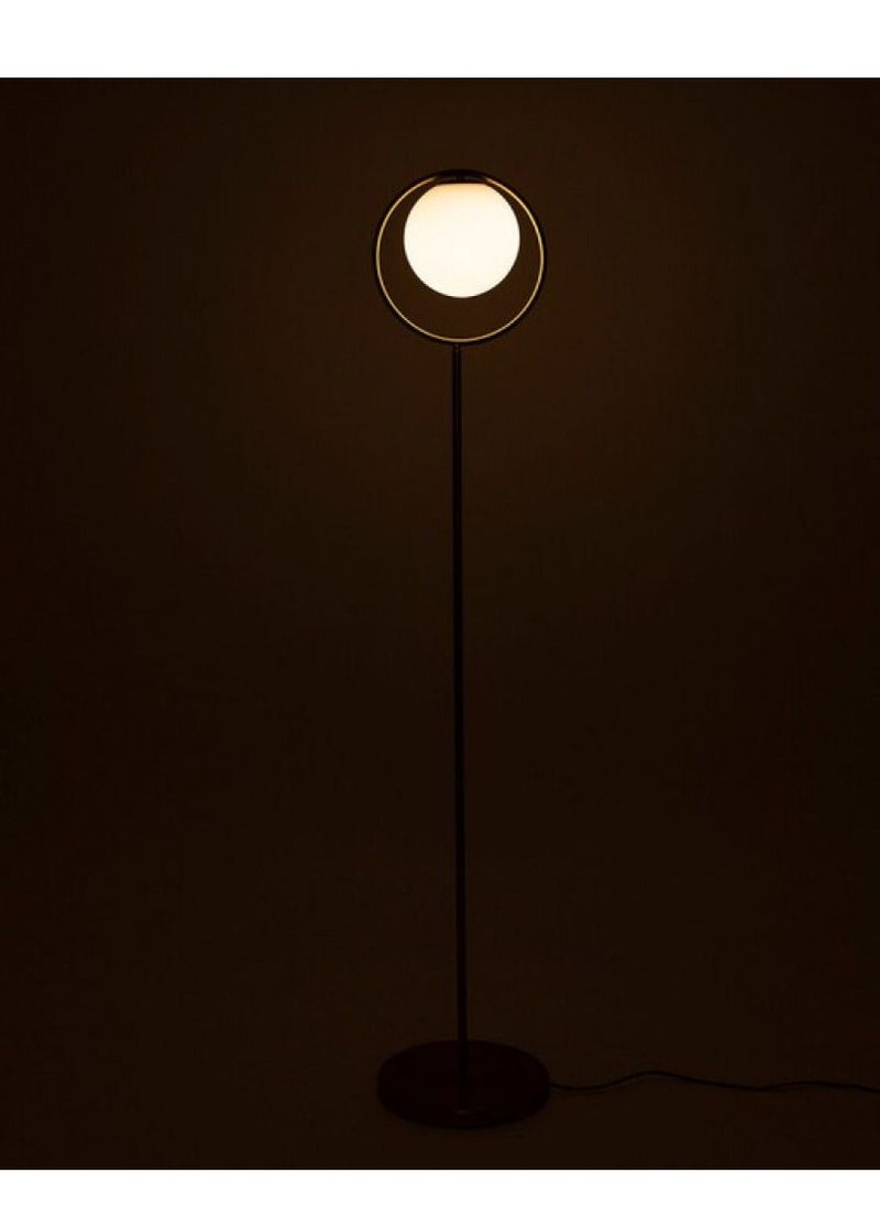 UCANDLE Golden lampshade, 164 cm high, golden ring, luminous glass ball, E27 lamp base, suitable for bedroom and living room  - Image 4