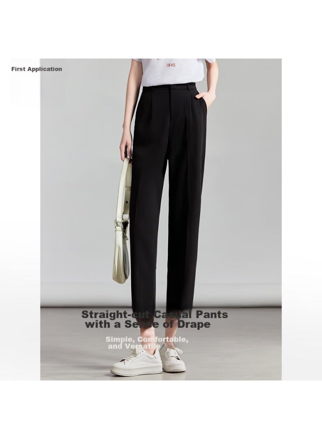Chushen Spring And Summer Lightweight Women's High-waisted Slimming Nine-tenths Commuter Casual Carrot Harem Pants S136k6729