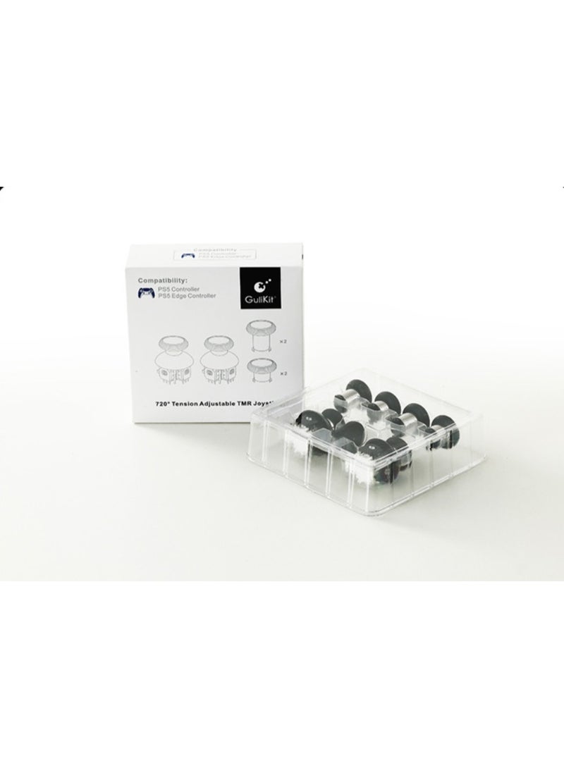GuliKit 720° Adjustable Tension TMR Magnetic Joystick Replacement Kit, for PS5 DualSense/DualSense Edge Controller, Anti-drift Stick Repair Module with 3 Pairs Thumbstick Caps, Soldering Required - Image 2