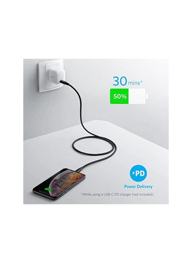 SMILE BIRD - Charger Cable 1.5M Nylon Braided iPhone Cable, USB C to Lightning Cable - Power Delivery 20W iPhone Adapter Cable for iPhone 14 Pro max/14 Pro/14 Plus/14, iPad Pro, iPhone 8-13 All Series - Image 1