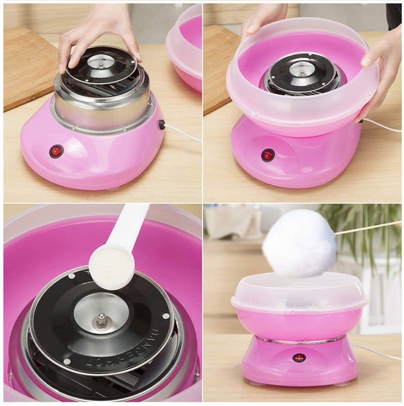 DHYANI DHYANI Cotton Candy Maker Mini Sweet Automatic Cotton Candy Machine Hard and Countertop Floss Maker Home DIY Sweets Makers for Kids  - Image 2