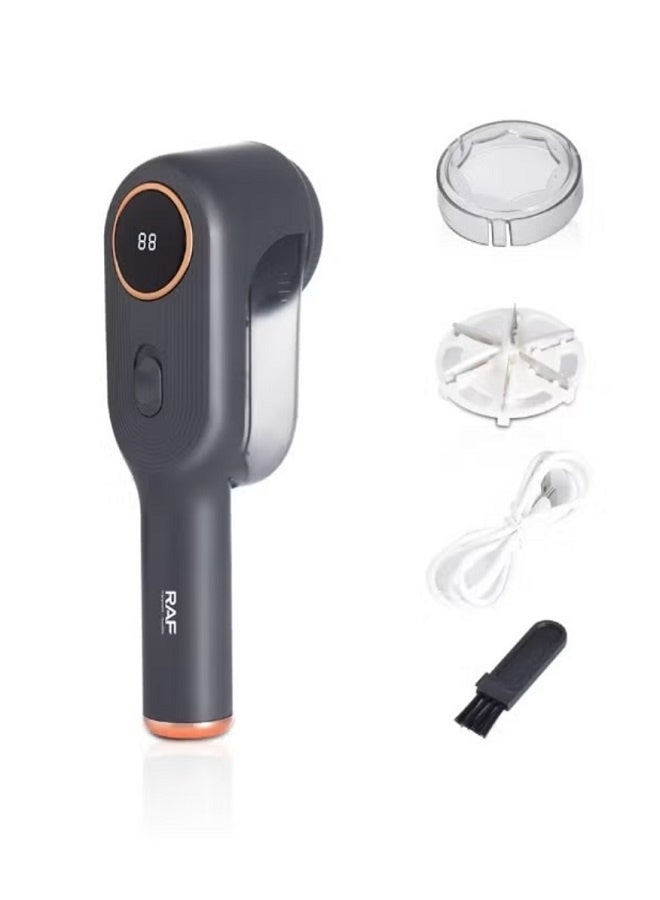 RAF Electric Rechargeable Lint Remover – Fabric Shaver with 6 Stainless Steel Blades, USB Charging, Beehive Mesh & Large Storage Container for Clothes, Sweaters & Woolen Fabrics - Image 3