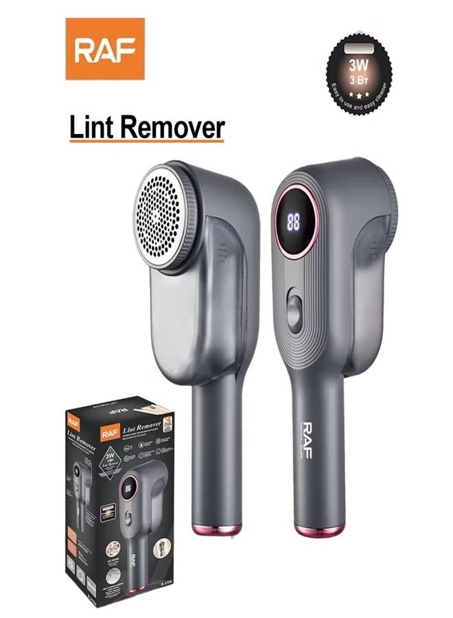 RAF Electric Rechargeable Lint Remover – Fabric Shaver with 6 Stainless Steel Blades, USB Charging, Beehive Mesh & Large Storage Container for Clothes, Sweaters & Woolen Fabrics - Image 2