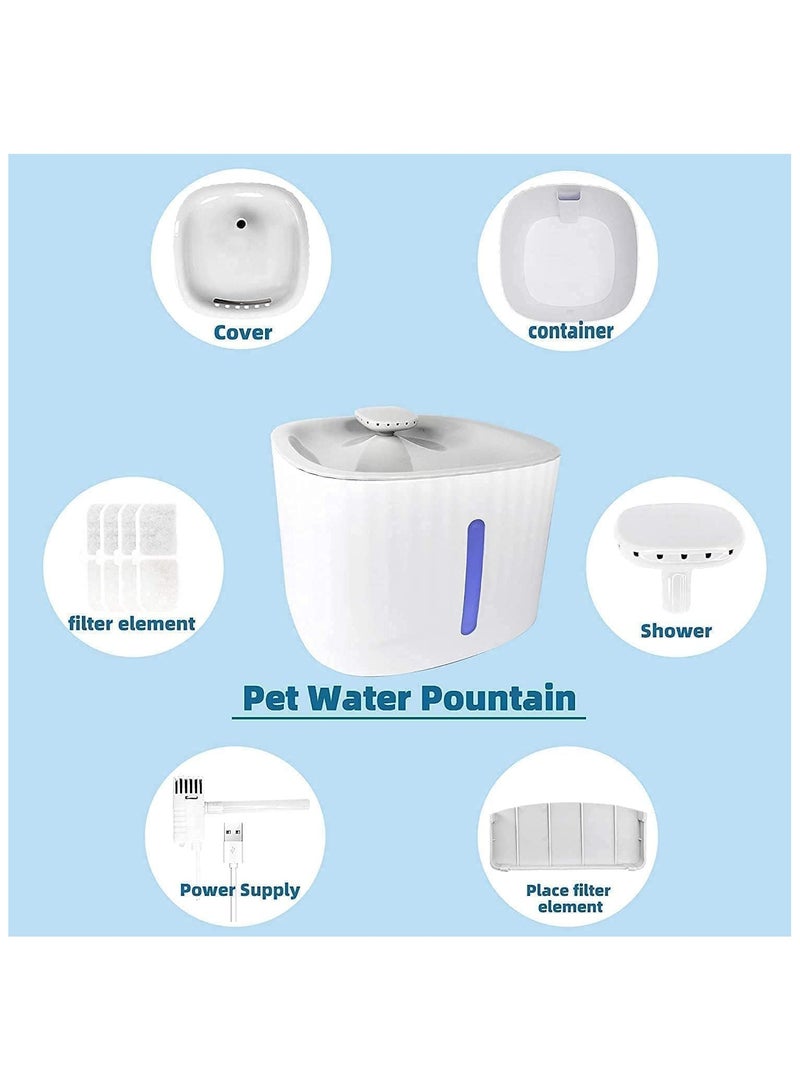 Cool Baby COOLBABY Cat Water Fountain Pet Fountain with Water Filter for Cat Dog Water Drinking 3L Automatic Pet Water Dispenser - Image 2