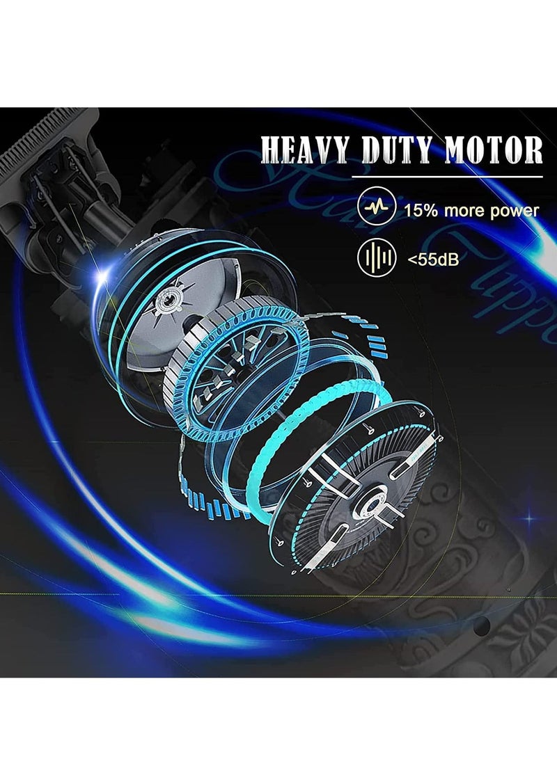 مقصات لحية للرجال، ماكينة حلاقة شعر احترافية بدون سلك مع شفرات T لتحديد الشكل، ماكينة حلاقة للصلع ببطارية 1500 مللي أمبير و180 دقيقة من وقت العمل هدايا للرجال - Image 5