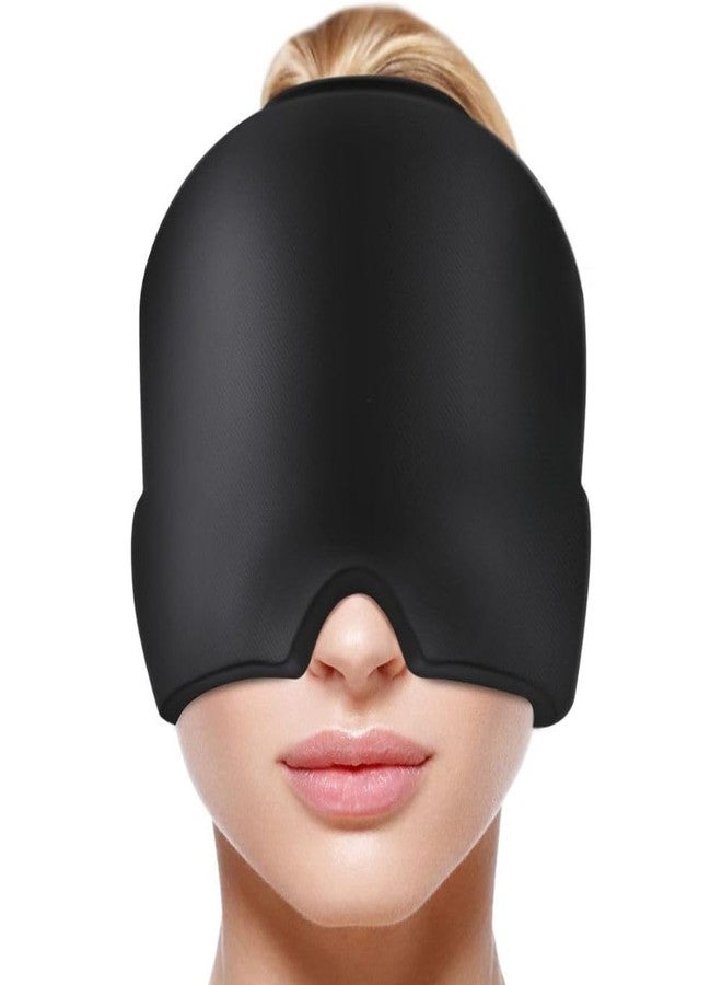 قبعة أولاملي لتخفيف الصداع والصداع النصفي بالثلج | قبعة جل ناعمة ومرنة لتخفيف الصداع التوتري | تغطية كاملة للرأس والعينين | قبعة علاجية باردة للصداع والصداع النصفي لتخفيف الألم بشكل طبيعي - Image 1