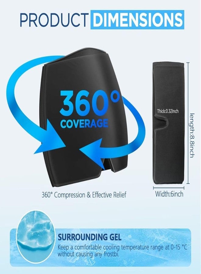 قبعة أولاملي لتخفيف الصداع والصداع النصفي بالثلج | قبعة جل ناعمة ومرنة لتخفيف الصداع التوتري | تغطية كاملة للرأس والعينين | قبعة علاجية باردة للصداع والصداع النصفي لتخفيف الألم بشكل طبيعي - Image 2