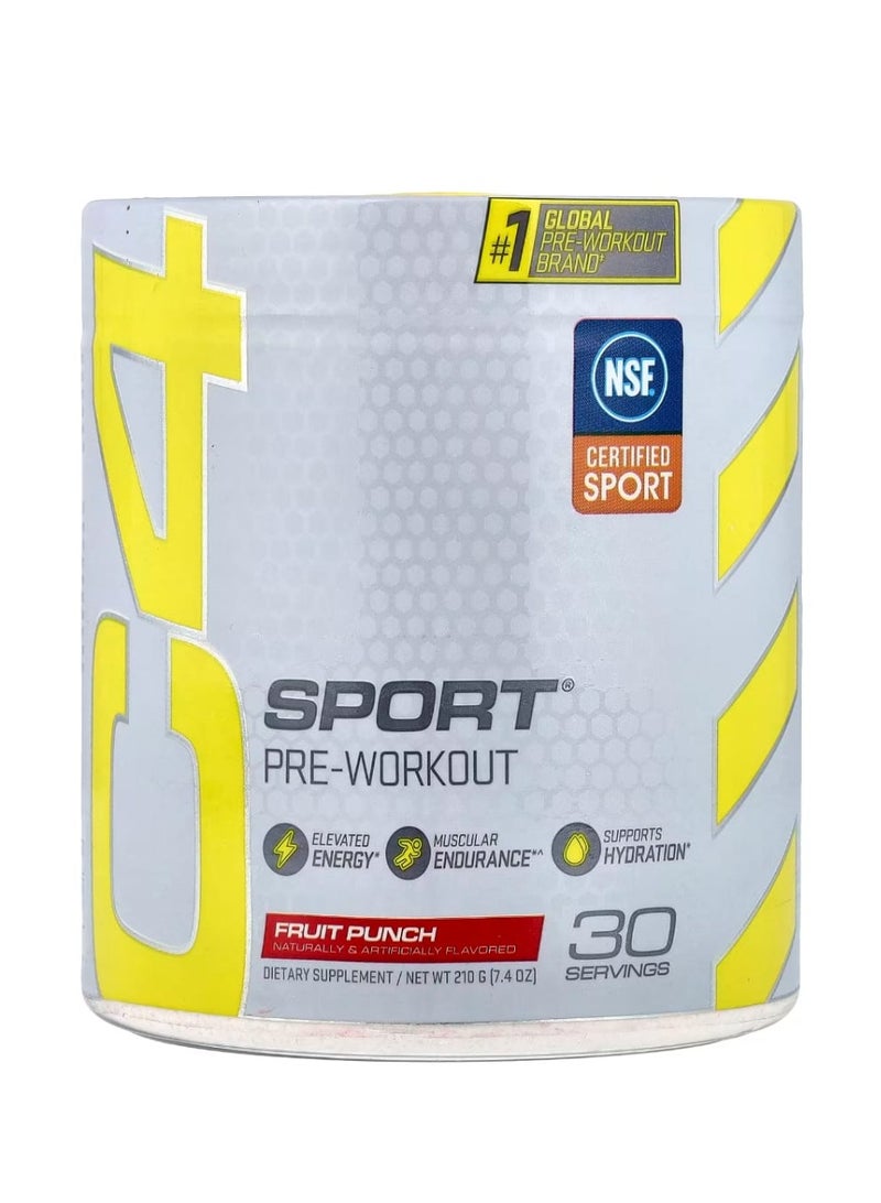 C4  Cellucor سي فور سبورت مشروب فواكه قبل التمرين ٧٫٤ أونصة (٢١٠ غرام) - Image 1