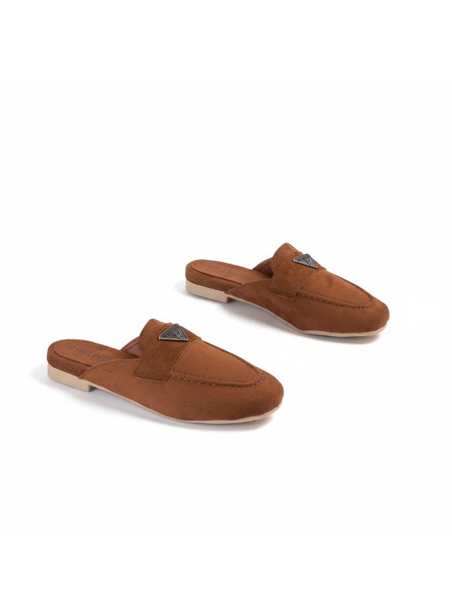 لايف ستيلاش  حذاء مسطح من جلد الغزال ستايل SB-24 - هافان - Image 3