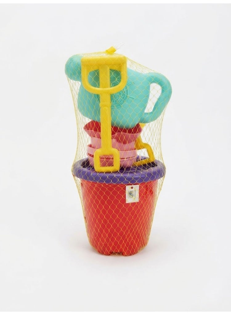 Kids Beach Toy Set – Bucket, Shovel, Watering Can & Sea Animal Molds – Fun & Educational Sand Toys in Bright Colors