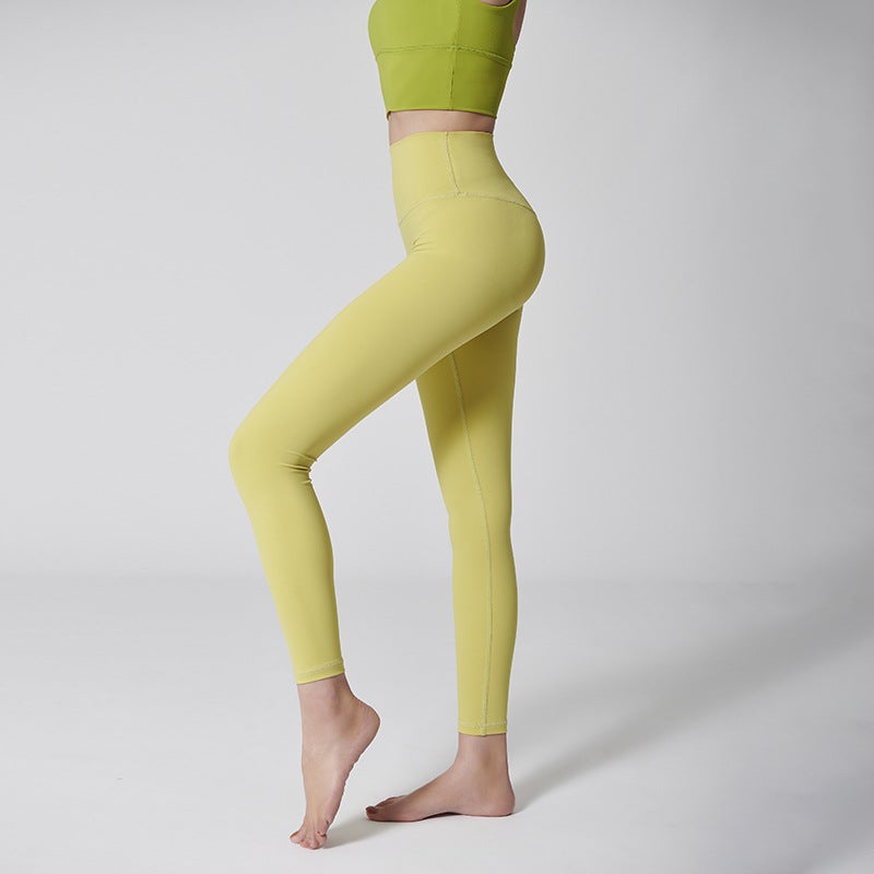 Seamless High-Waisted Tummy Control Workout Fitness Butt-Lifting Pants With Pockets, No Awkward Lines, Yoga Pants For Shaping And Lifting - Image 3