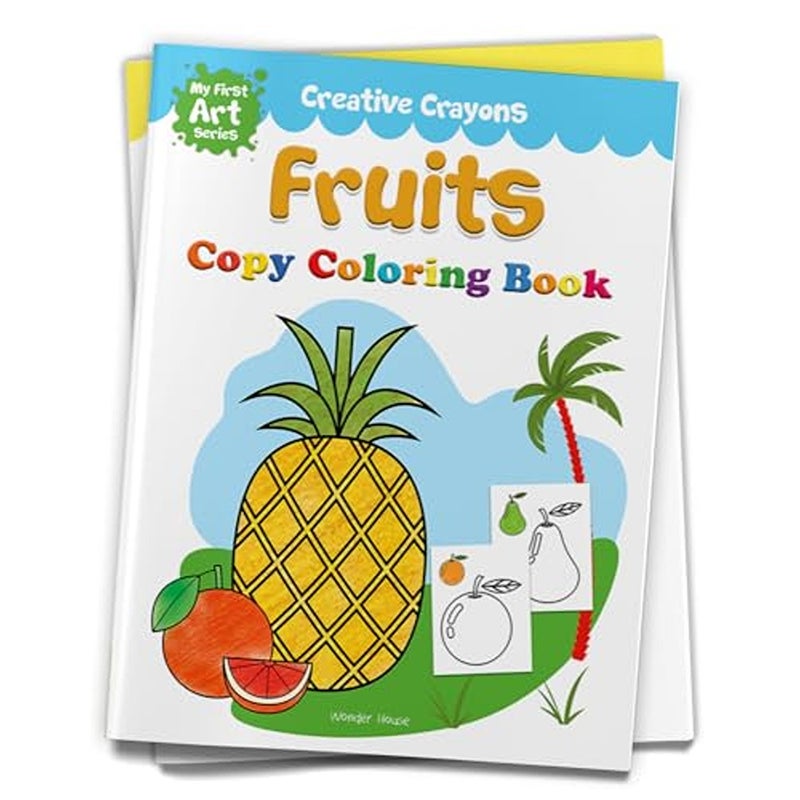 Colouring Book of Fruits Creative Crayons Series Crayon Copy Colour Books