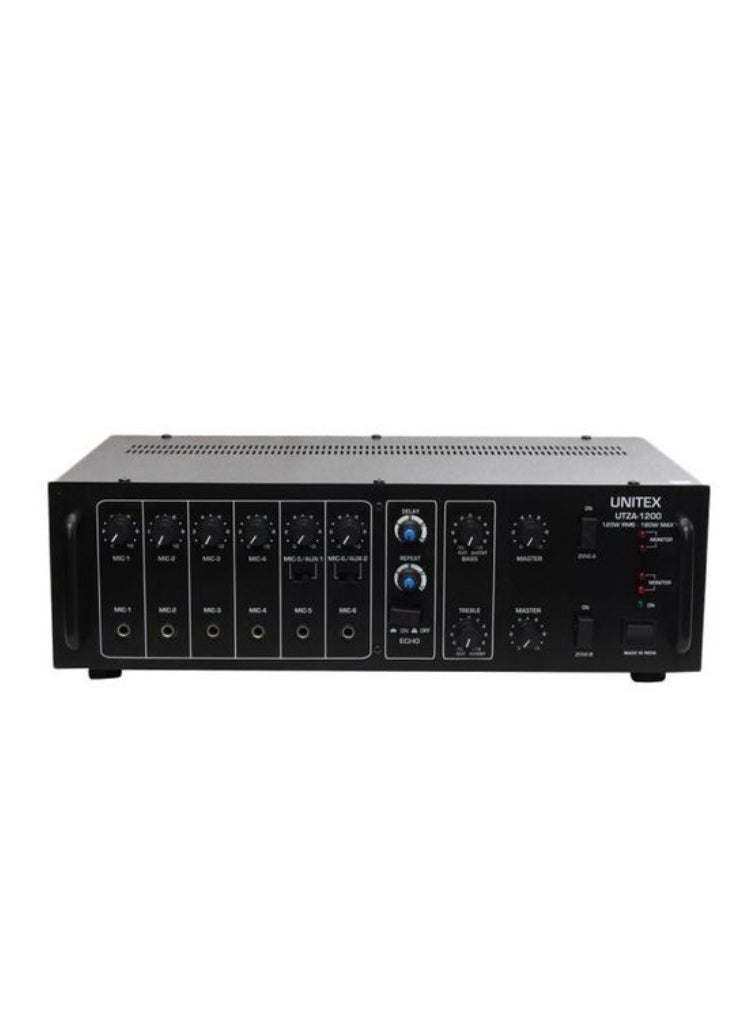 UniTex - Ussa-125Eu Bluetooth Amplifier - Black - Image 1