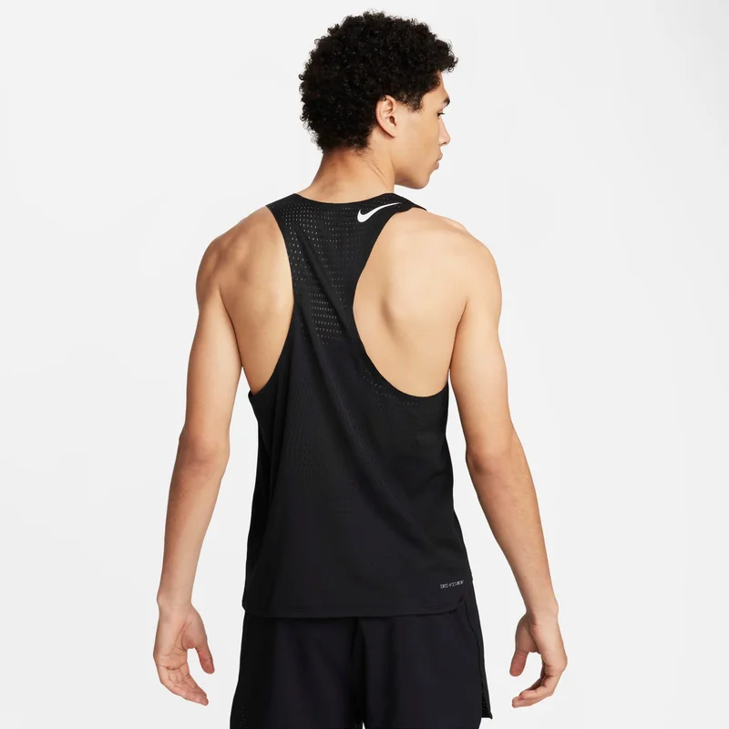 Nike Black Men's AeroSwift Dri-FIT ADV Running Vest for Men | Best Price UAE