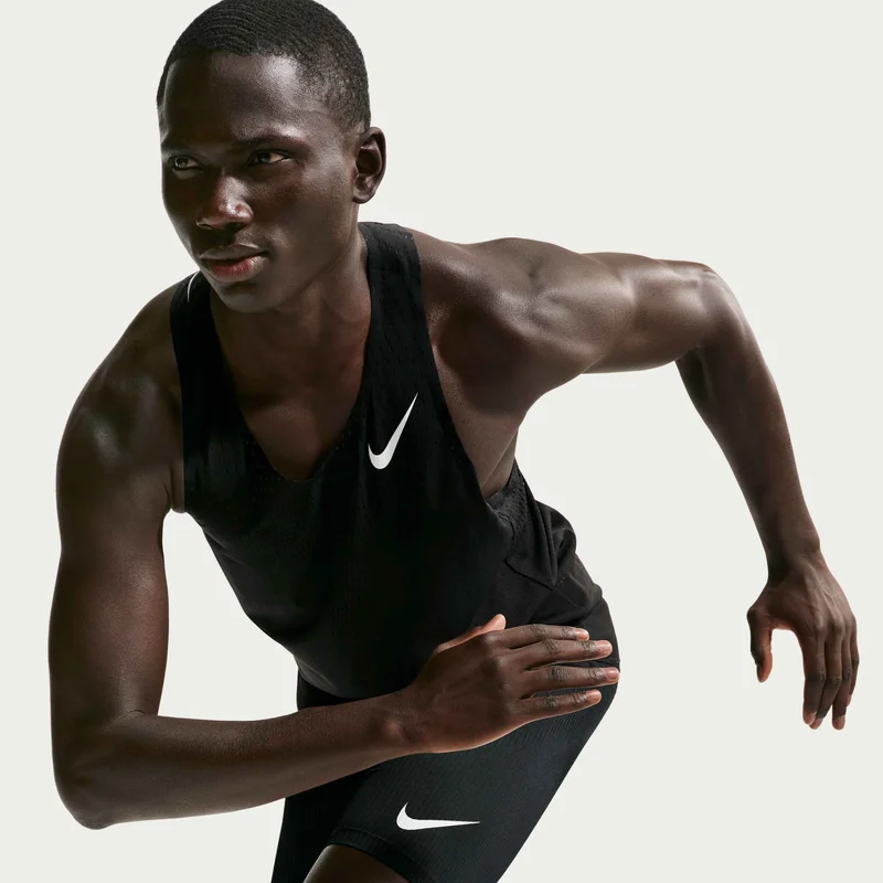 Nike Black Men's AeroSwift Dri-FIT ADV Running Vest for Men | Best Price UAE