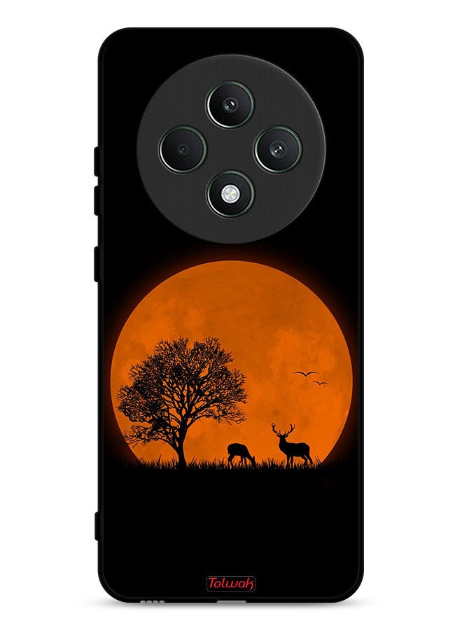 Tolwak Oppo Reno12 F 5G Protective Case Cover Evening Moon Art - Image 1