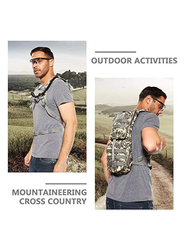 Green Tiger Tactical Hydration Pack Backpack, Outdoor Sports Lightweight MOLLE Daypack for Biking Marathon Hiking Climbing Running Hunting Cycling Without Water bladder - Image 4