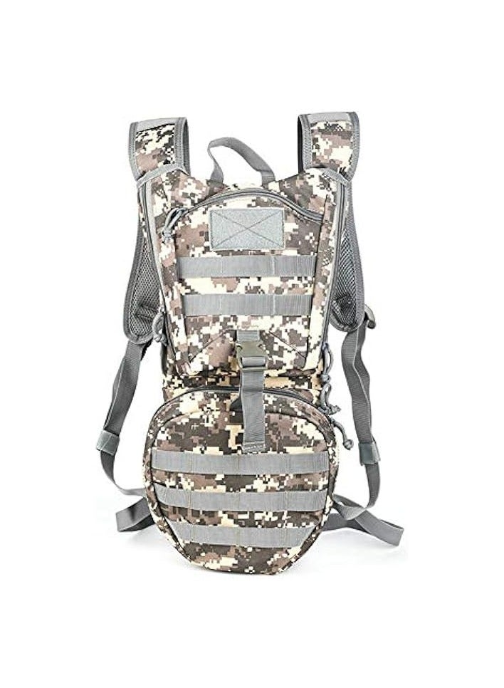 Green Tiger Tactical Hydration Pack Backpack, Outdoor Sports Lightweight MOLLE Daypack for Biking Marathon Hiking Climbing Running Hunting Cycling Without Water bladder - Image 1