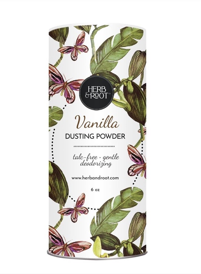 Herb & Root Vanilla Scented Talc-Free Body Powder for Women | Sweat Absorbing, Prevents Chafing | Deodorizing, Aluminum-Free, All-Natural, All-Day Comfort - Image 1