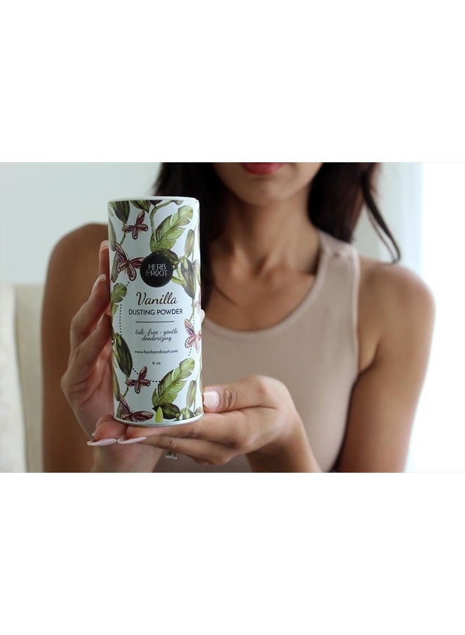 Herb & Root Vanilla Scented Talc-Free Body Powder for Women | Sweat Absorbing, Prevents Chafing | Deodorizing, Aluminum-Free, All-Natural, All-Day Comfort - Image 4