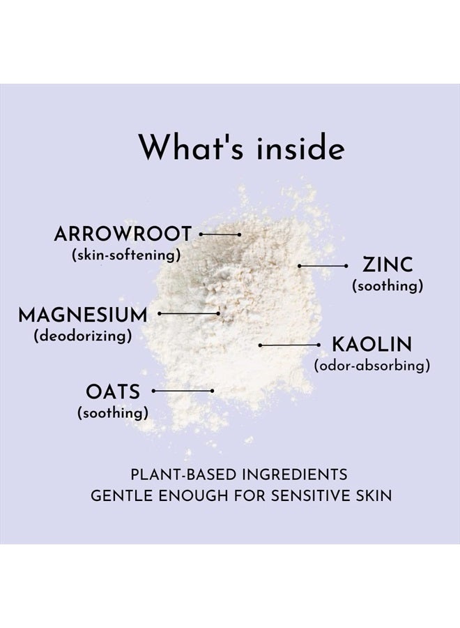 Herb & Root Vanilla Scented Talc-Free Body Powder for Women | Sweat Absorbing, Prevents Chafing | Deodorizing, Aluminum-Free, All-Natural, All-Day Comfort - Image 3