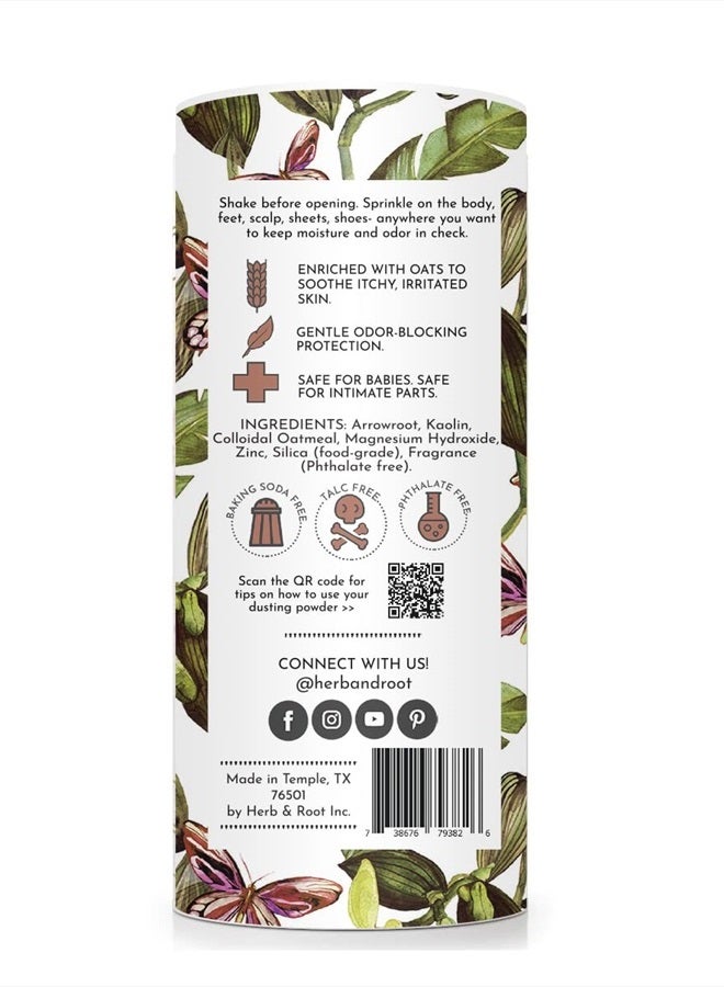 Herb & Root Vanilla Scented Talc-Free Body Powder for Women | Sweat Absorbing, Prevents Chafing | Deodorizing, Aluminum-Free, All-Natural, All-Day Comfort - Image 2