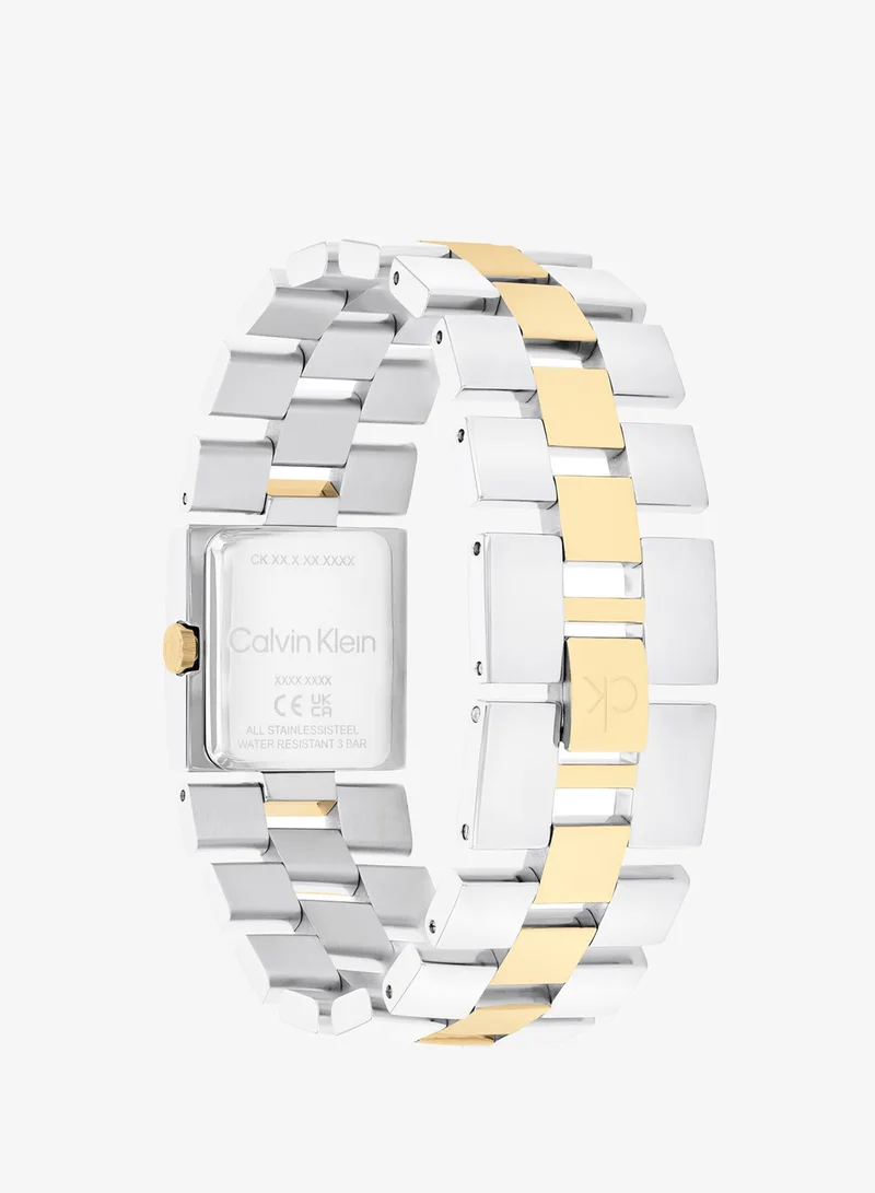 Calvin Klein  2-Hand CK Meridian Collection Quartz Movement Watch For Women With Two-Tone Stainless Steel Bracelet - 25100115 for Women | Best Price UAE