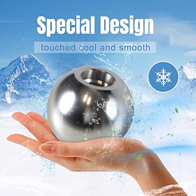 ريحني مقبض ناقل الحركة Universal Round Ball Gear Pun Turning FinishChrom مع مقبض ناقل حركة ألمنيوم مع 3 محولات متوافقة مع ناقل الحركة اليدوي والأوتوماتيكي CarSliver - Image 5