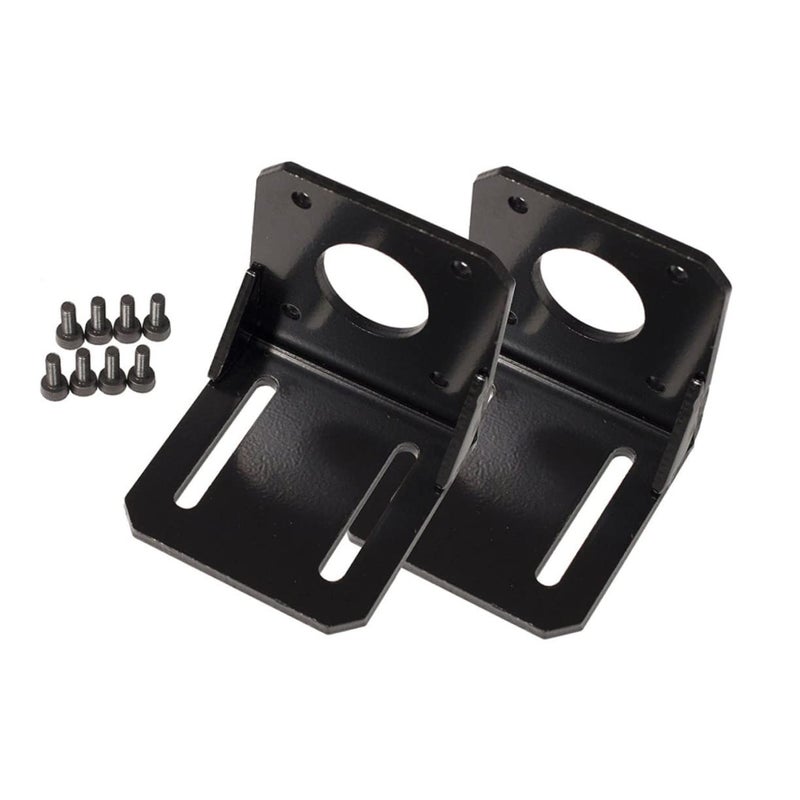 2 Pack 23 Degree Motor Mounting Bracket with Screws and Collar - Image 2